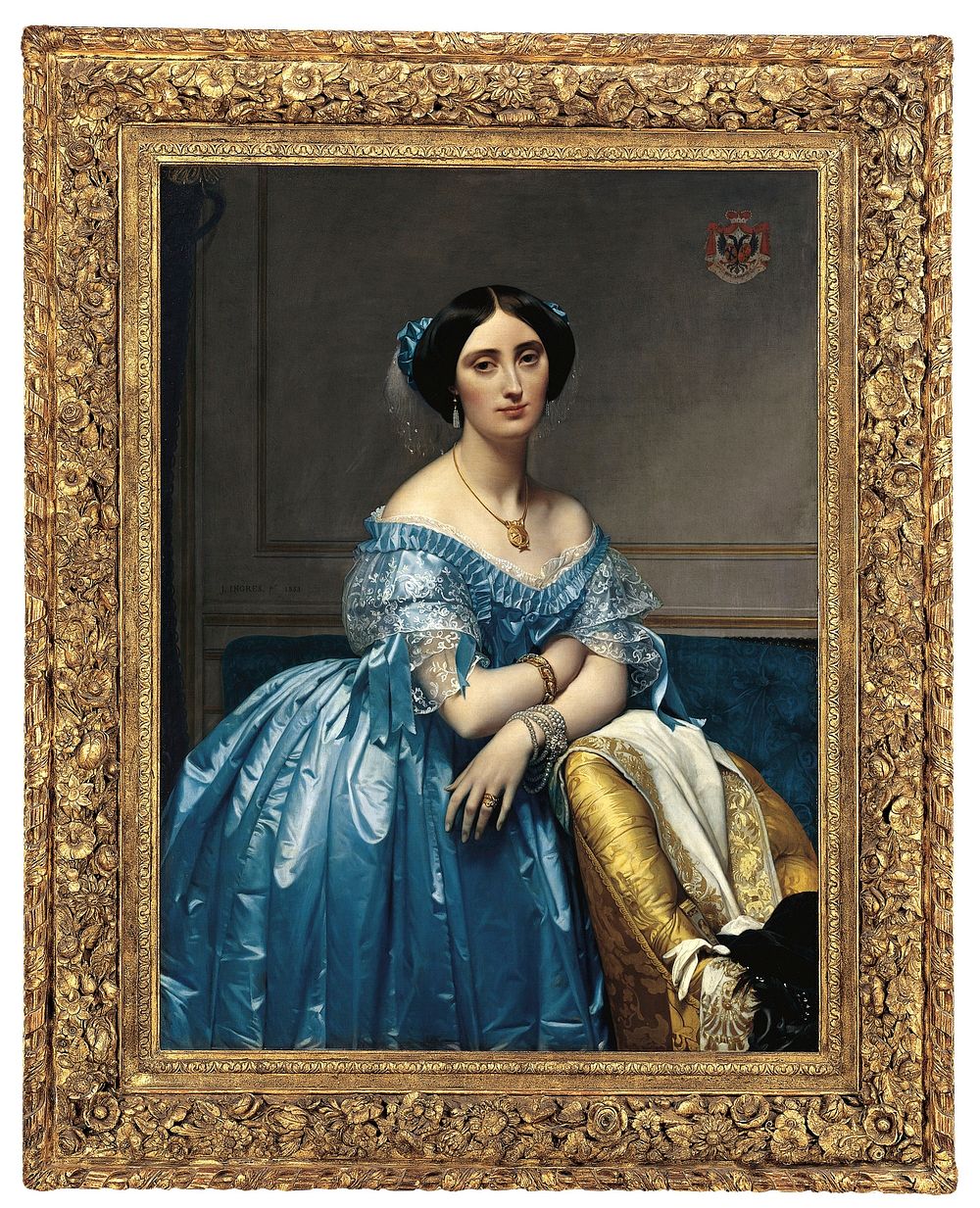 Louis XIII style Ovolo frame (for Ingres's Portrait of the Princesse de Broglie), French (made United States)