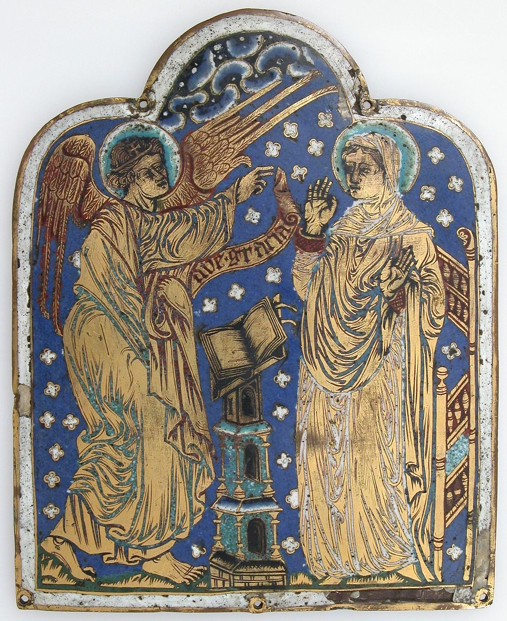 Plaque with The Annunciation, German
