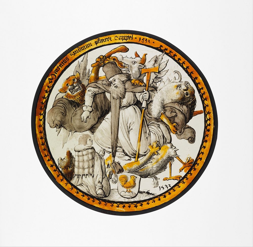 Roundel with the Temptation of Saint Anthony, German