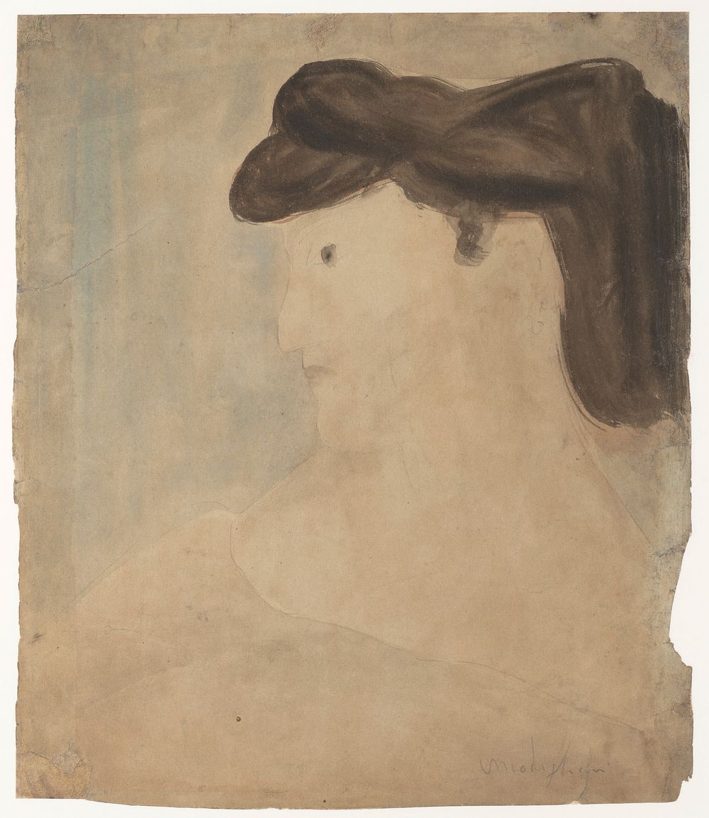 Woman in Profile by Amedeo Modigliani