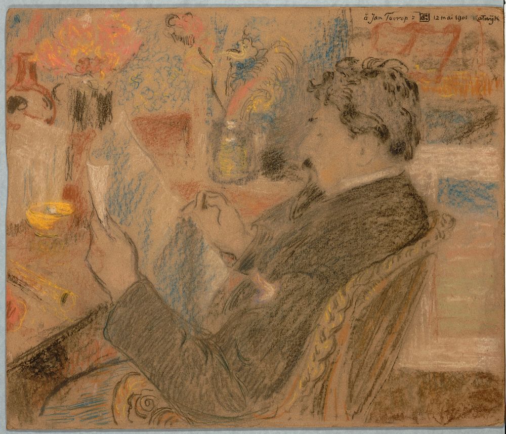 Portrait of Jan Toorop by Georges Lemmen