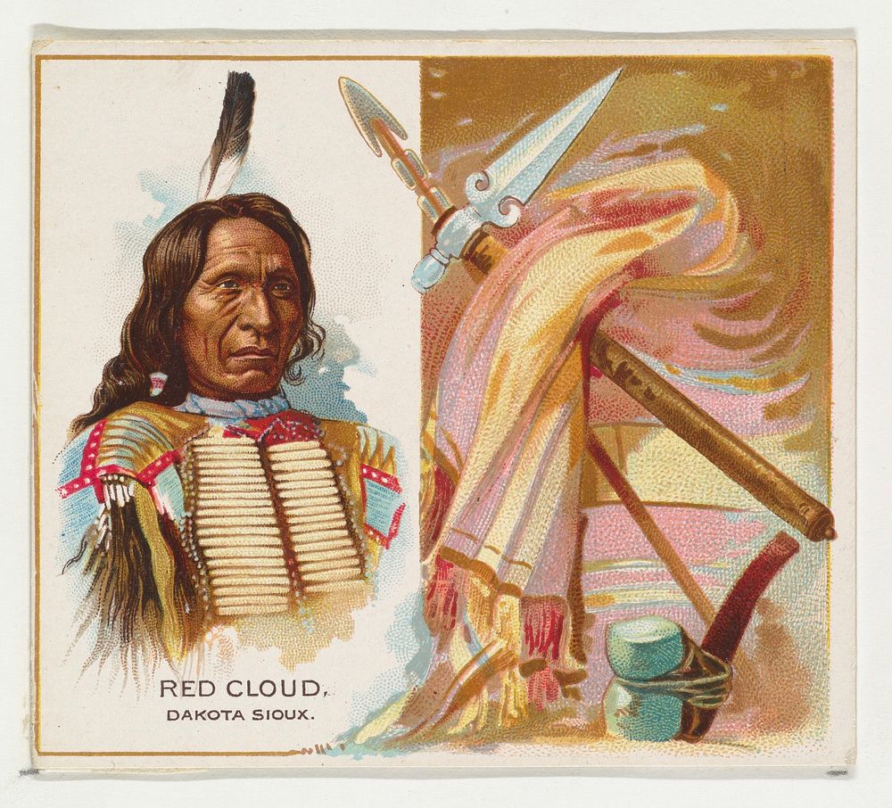 Red Cloud, Dakota Sioux, from the American Indian Chiefs series (N36) for Allen & Ginter Cigarettes issued by Allen & Ginter 