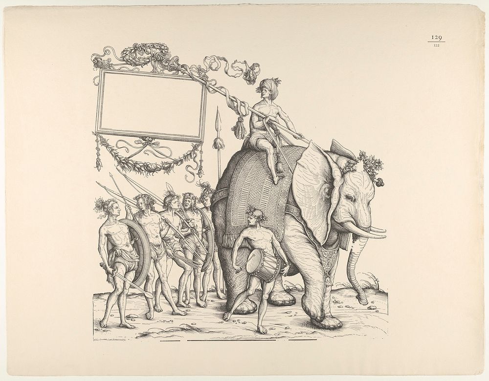 People from Calicut, from The Triumphal Procession of Emperor Maximilian (Triumph Des Kaisers Maximilian I)