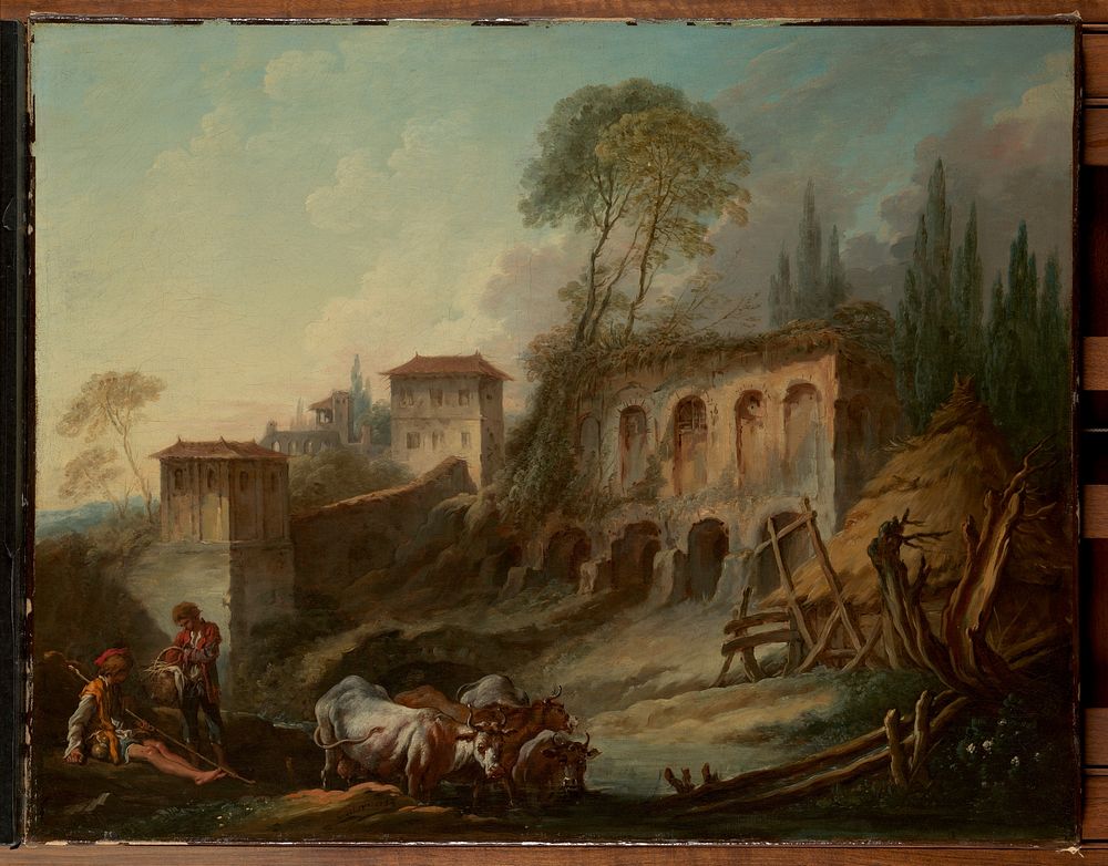Imaginary Landscape with the Palatine Hill from Campo Vaccino