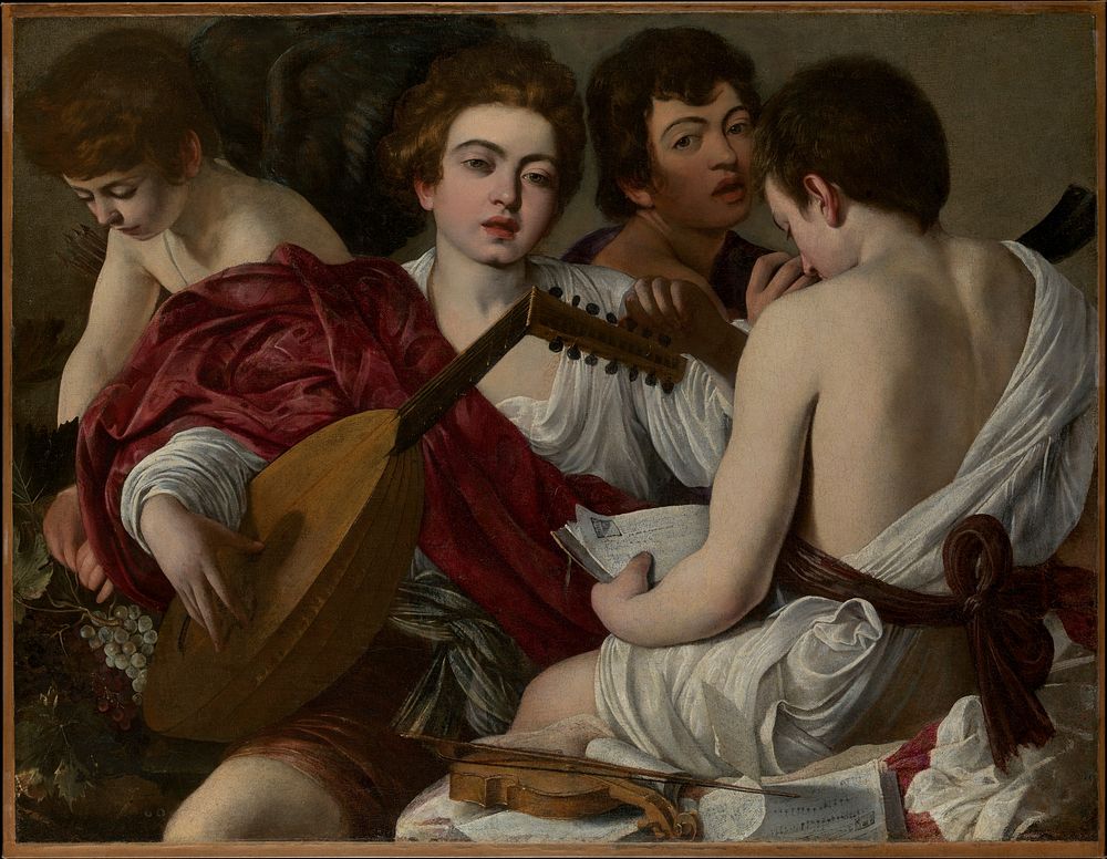 The Musicians by Caravaggio by Caravaggio (Michelangelo Merisi)