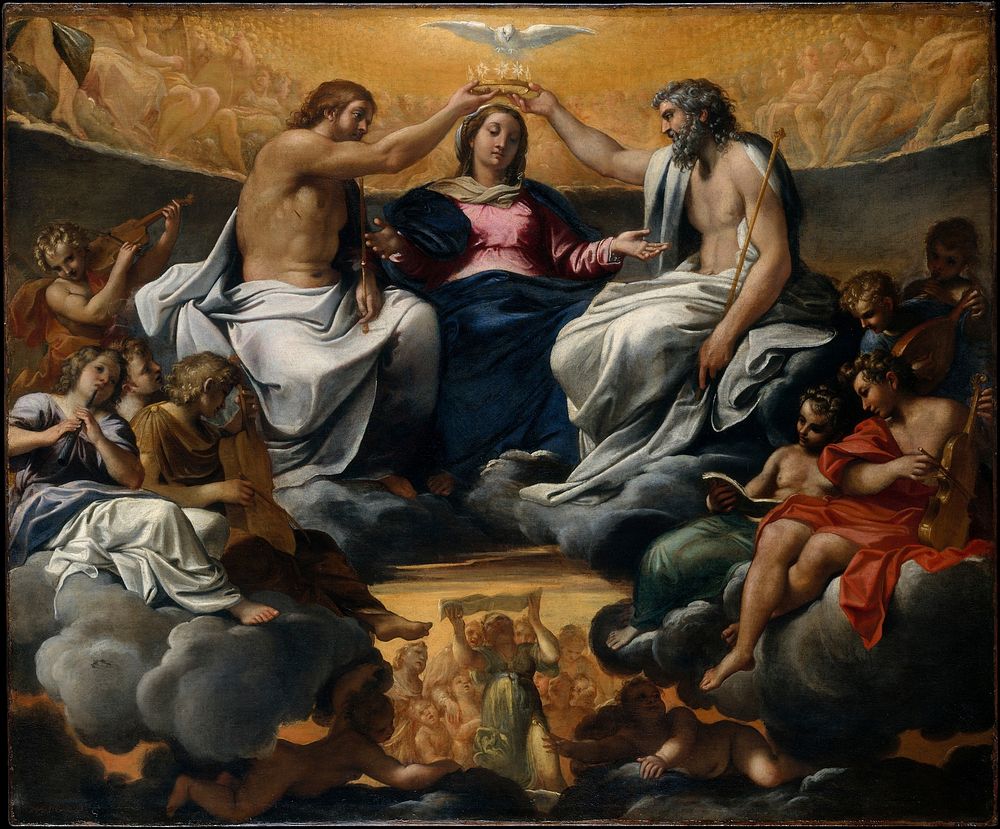 The Coronation of the Virgin by Annibale Carracci