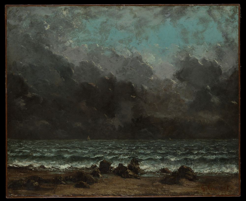 The Sea by Gustave Courbet 