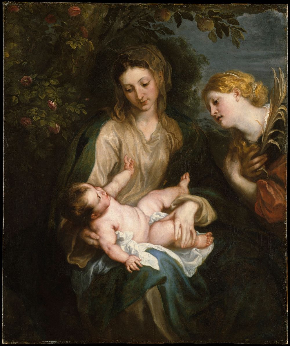 Virgin and Child with Saint Catherine of Alexandria by Anthony van Dyck