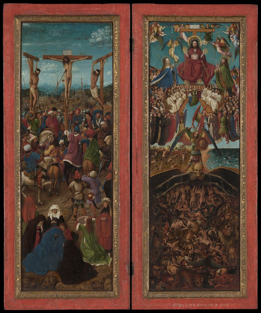 The Crucifixion; The Last Judgment by Jan van Eyck