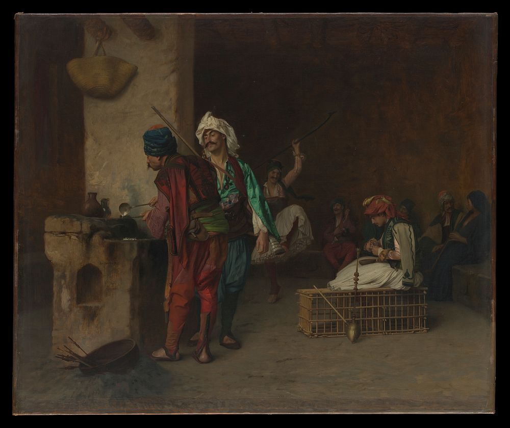 Cafe House, Cairo (Casting Bullets) by Jean-Léon Gérôme