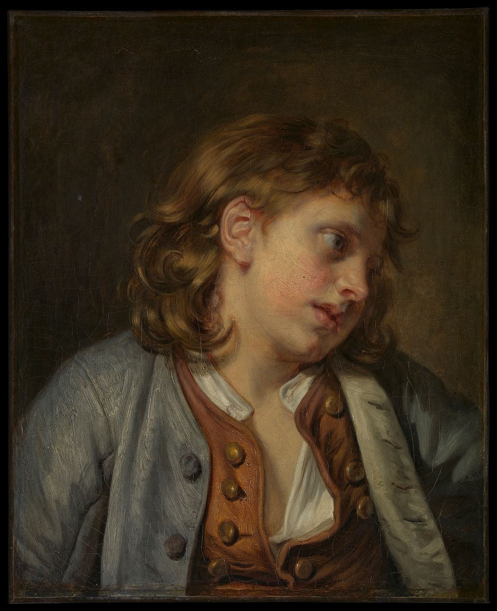 Head of a Young Boy by Jean-Baptiste Greuze