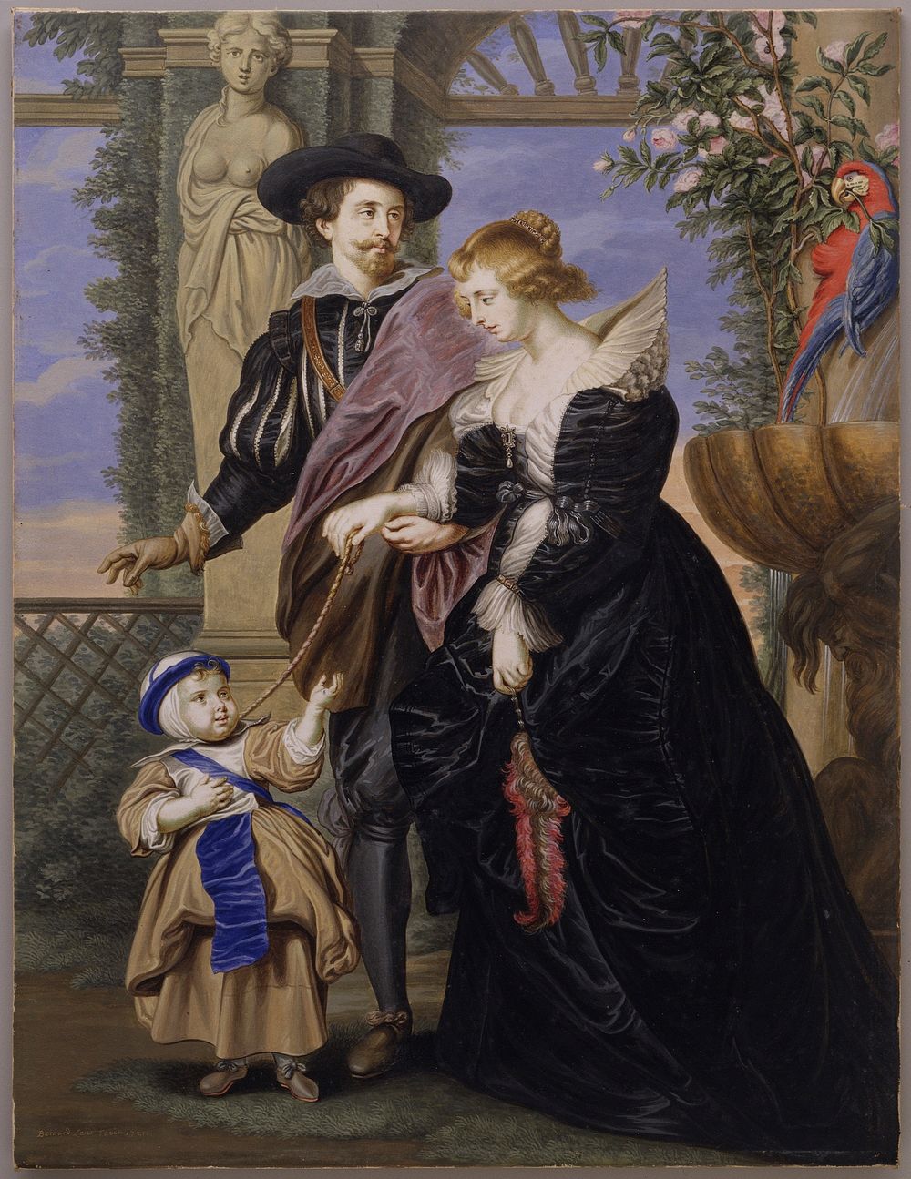 Copy after "Rubens, Helena Fourment (1614&ndash;1673), and Their Son Frans (1633&ndash;1678)" by Bernard Lens 