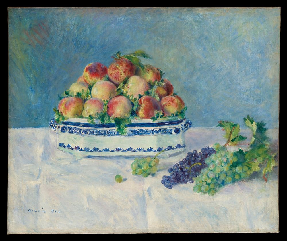 Pierre-Auguste Renoir's Still Life with Peaches and Grapes