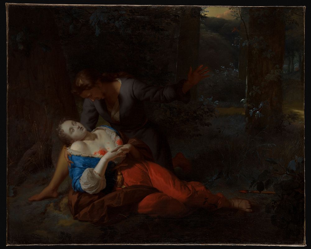 Cephalus and Procris by Godfried Schalcken