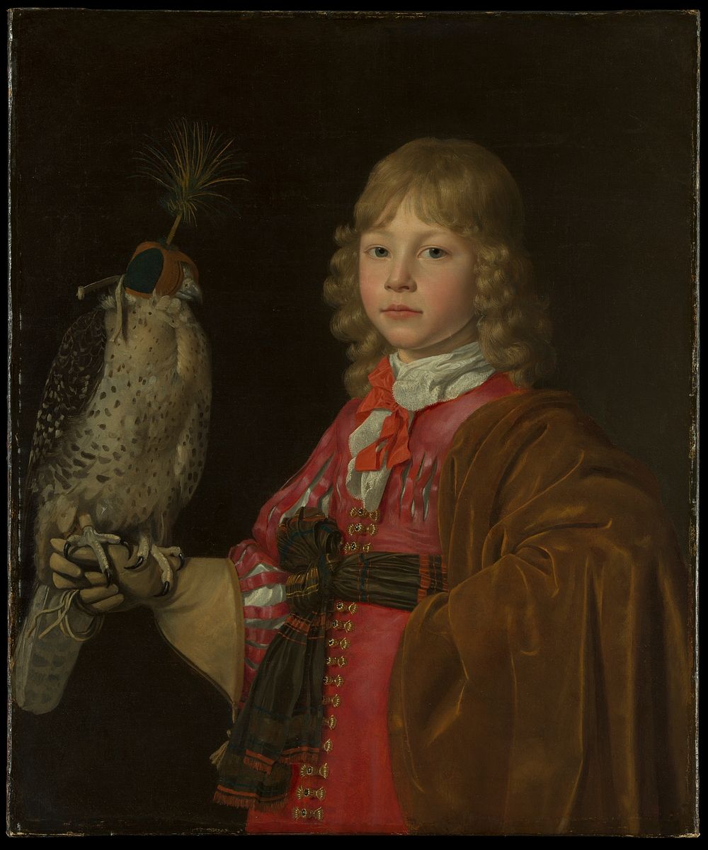 Portrait of a Boy with a Falcon by Wallerant Vaillant
