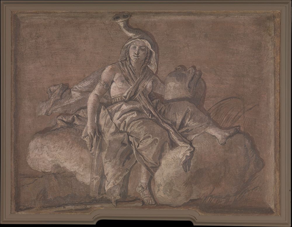 Allegorical Figure Representing Africa by Giovanni Domenico Tiepolo