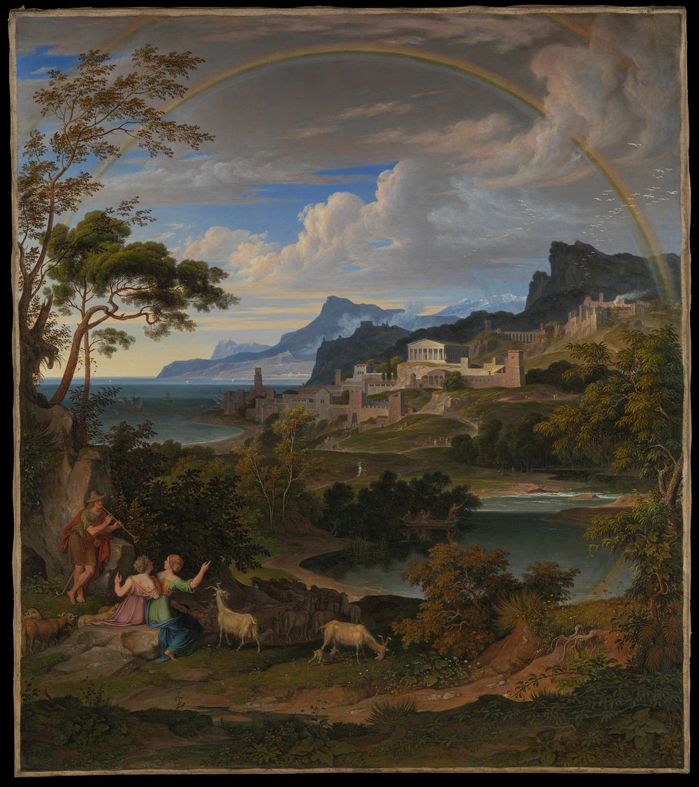 Heroic Landscape with Rainbow by Joseph Anton Koch