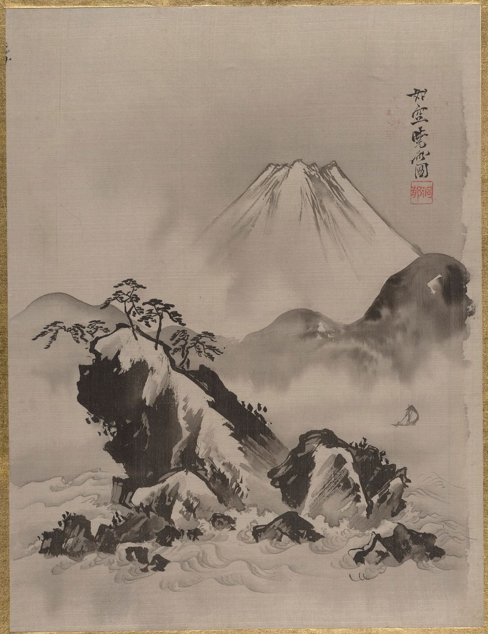 Mount Fuji by Kawanabe Kyosai