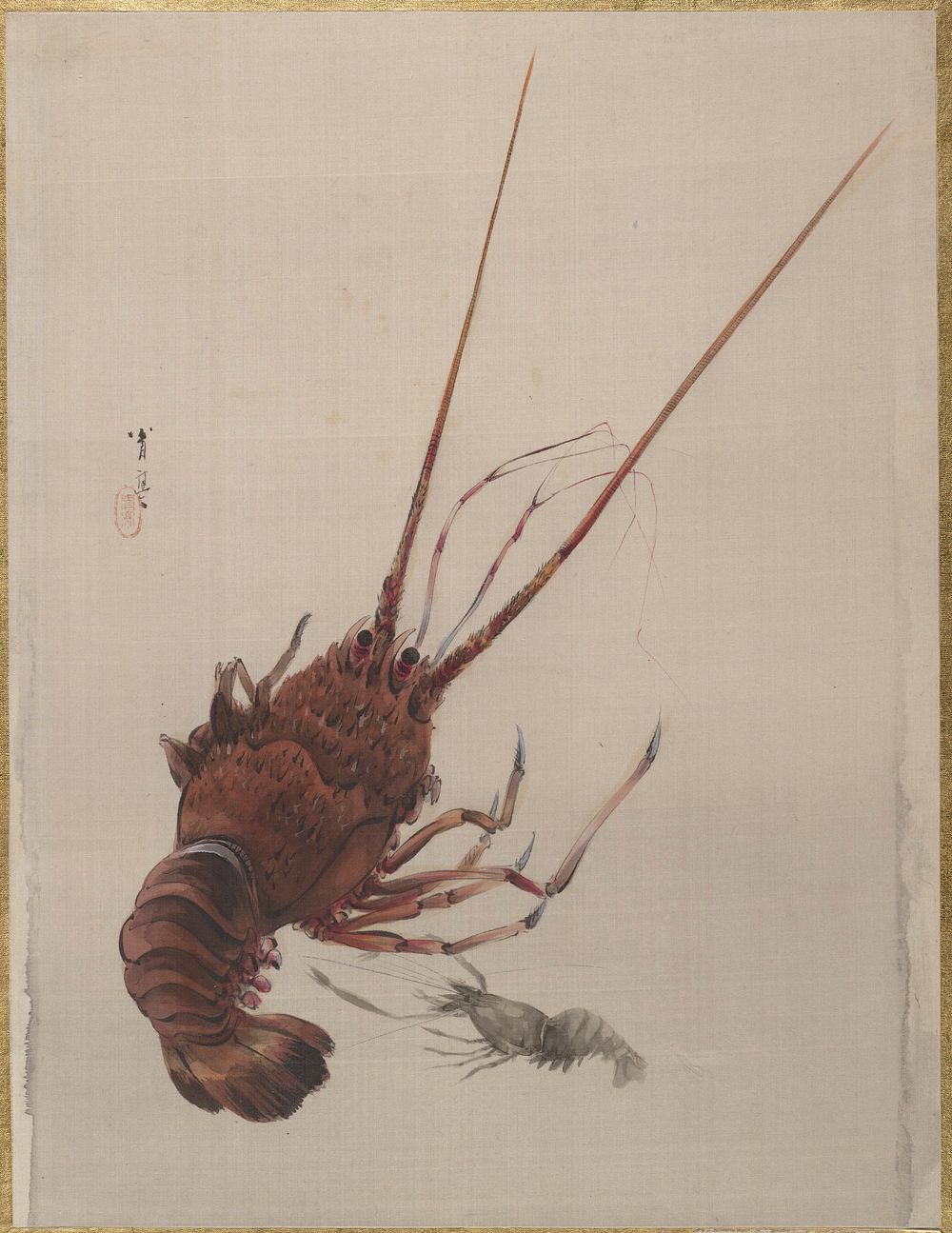 Crayfish by Watanabe Seitei