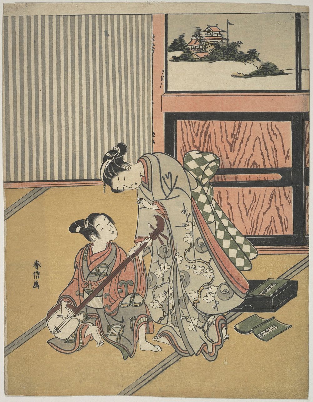 The Music Lesson by Suzuki Harunobu