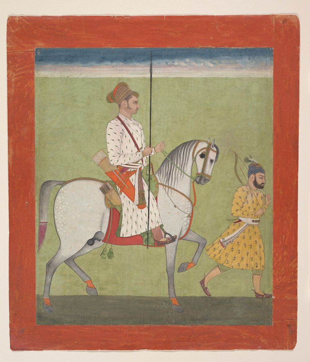 Jhujhar Singh on Horseback 