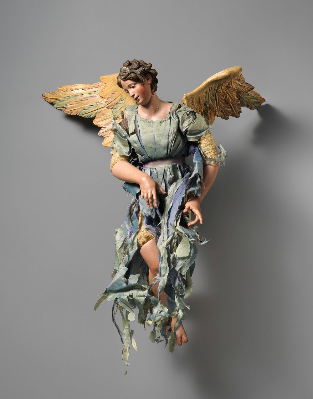 Angel with Blue dress (tattered) with detachable wings