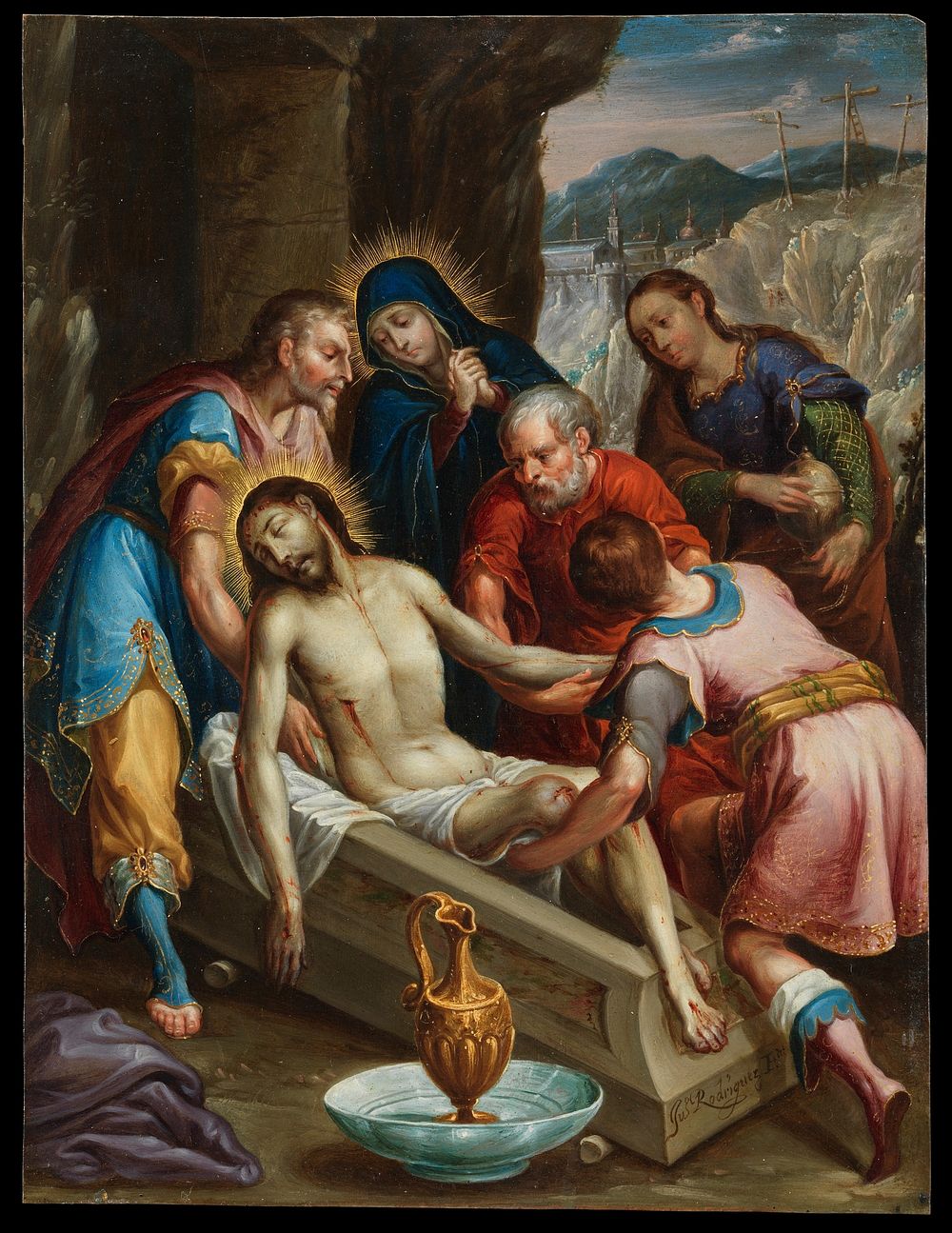 The Entombment of Christ by Juan Rodr&iacute;guez Ju&aacute;rez