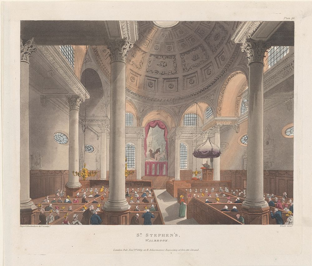 St. Stephen's Walbrook by various artists/makers (November 1, 1809)