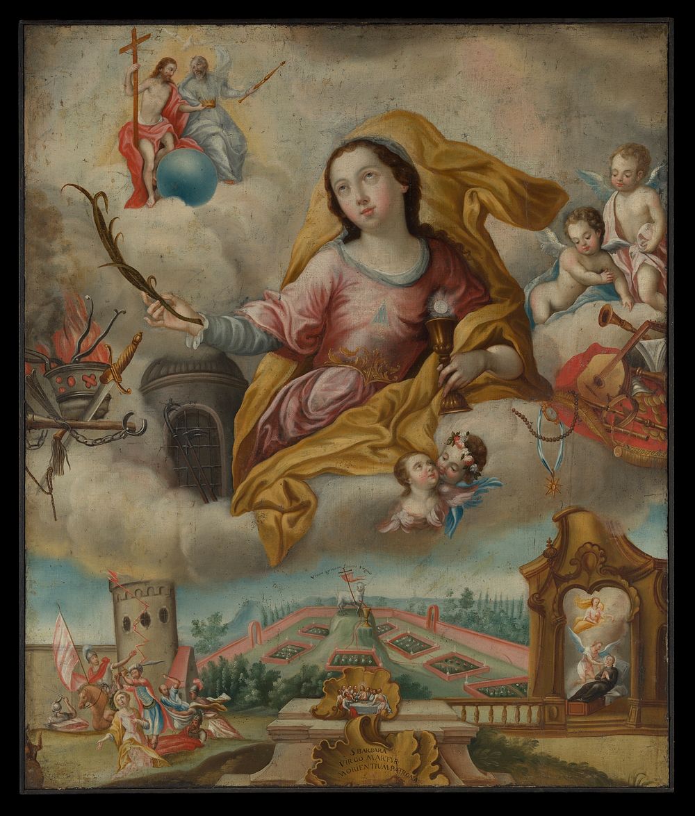 Saint Barbara by unknown artist, Ecuador (Quito), 18th century