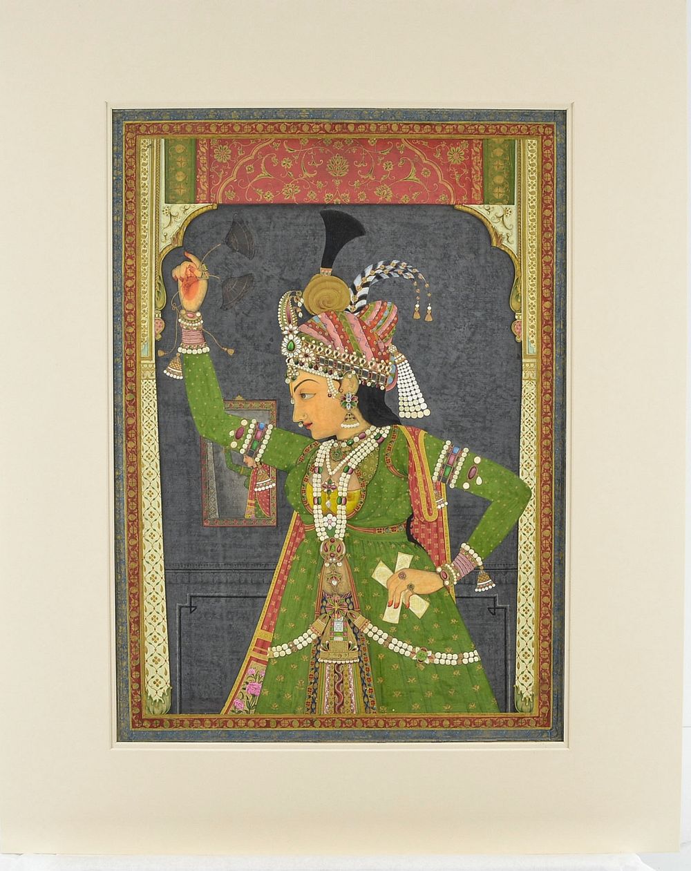 A Woman of the Court Dressed as Radha, attributed to Ramji