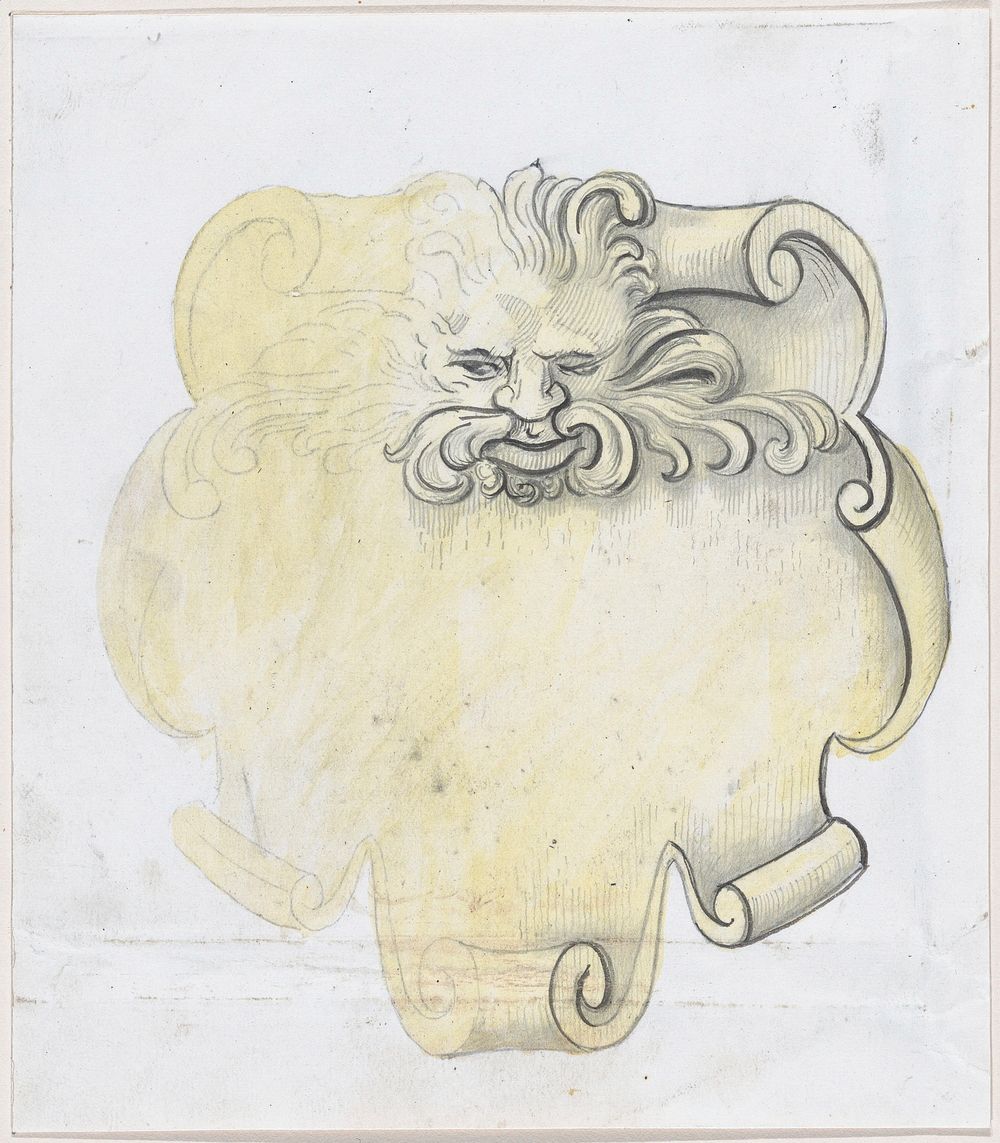 Study for a bronze name plate for Edward D. Adams