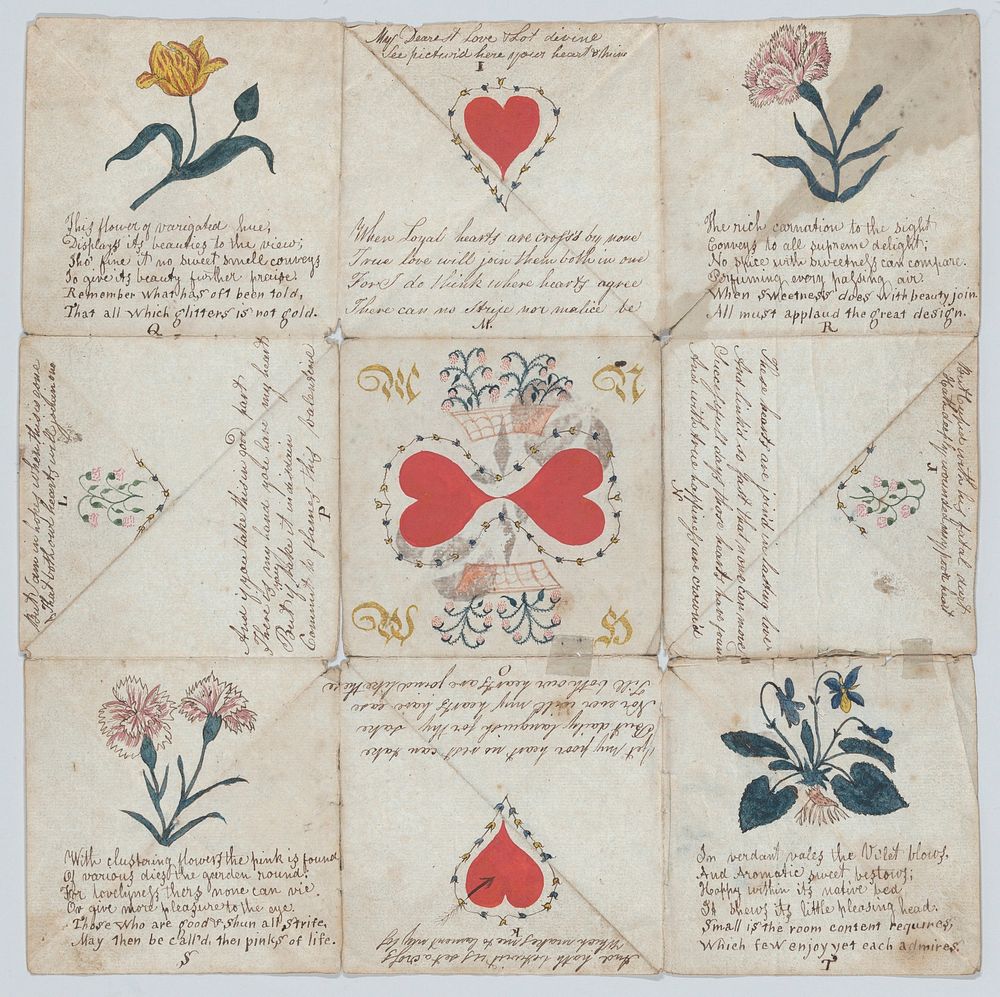 Valentine: Puzzle Purse by Anonymous, British or American, 19th century