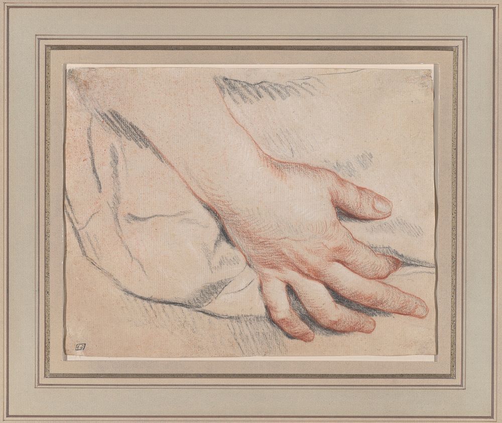 Study of a Hand, attributed to Jean-Baptiste Greuze