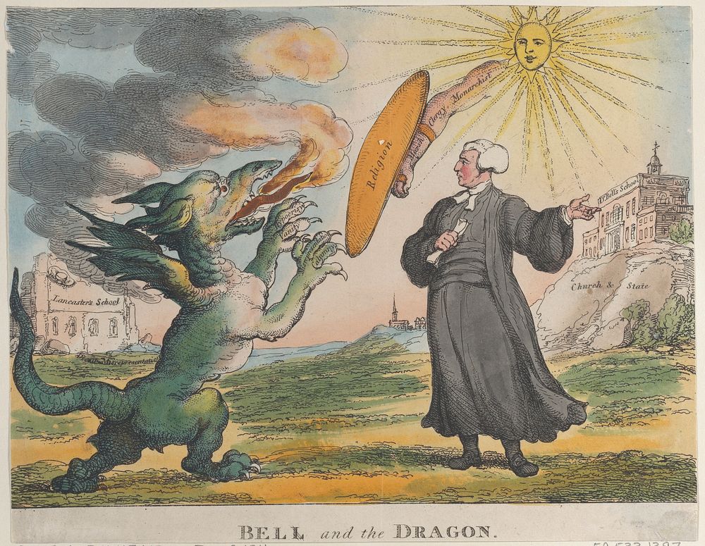 Bell and the Dragon by Thomas Rowlandson