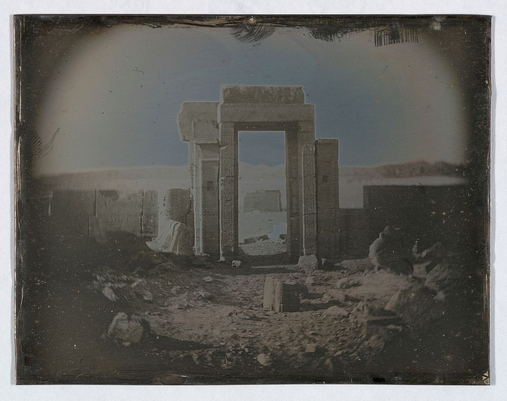 Temple of Horus, Edfu (167. ? Temple.) by Joseph-Philibert Girault de Prangey by Joseph-Philibert Girault de Prangey