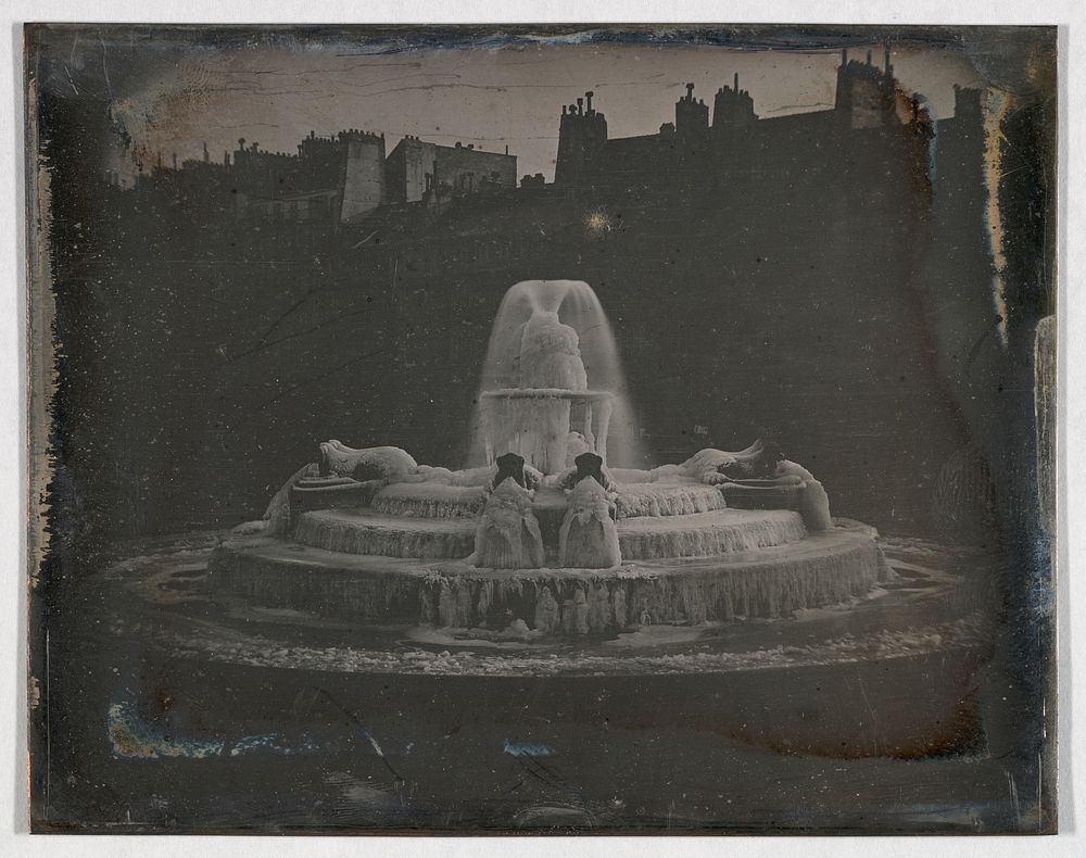 Fountain, Place du Ch&acirc;teau d&rsquo;Eau, Paris by Joseph-Philibert Girault de Prangey by Joseph-Philibert Girault de…