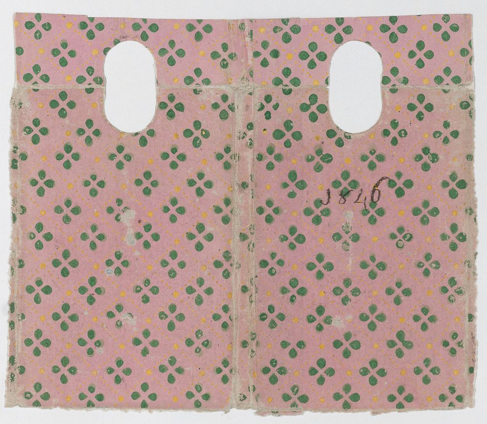 Sheet with an overall floral and dot pattern