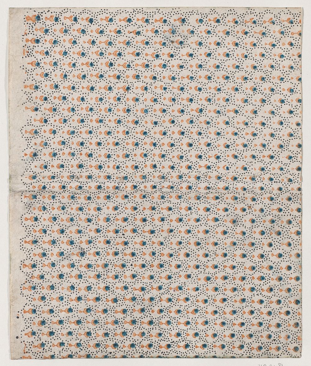 Book cover with overall pattern of orange and blue dots
