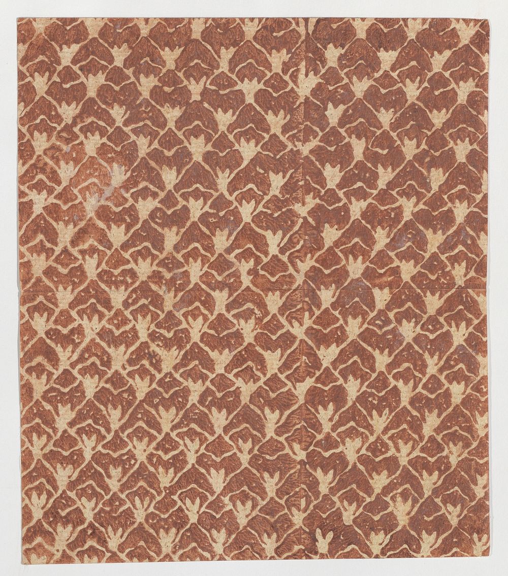 Sheet with overall abstract pattern