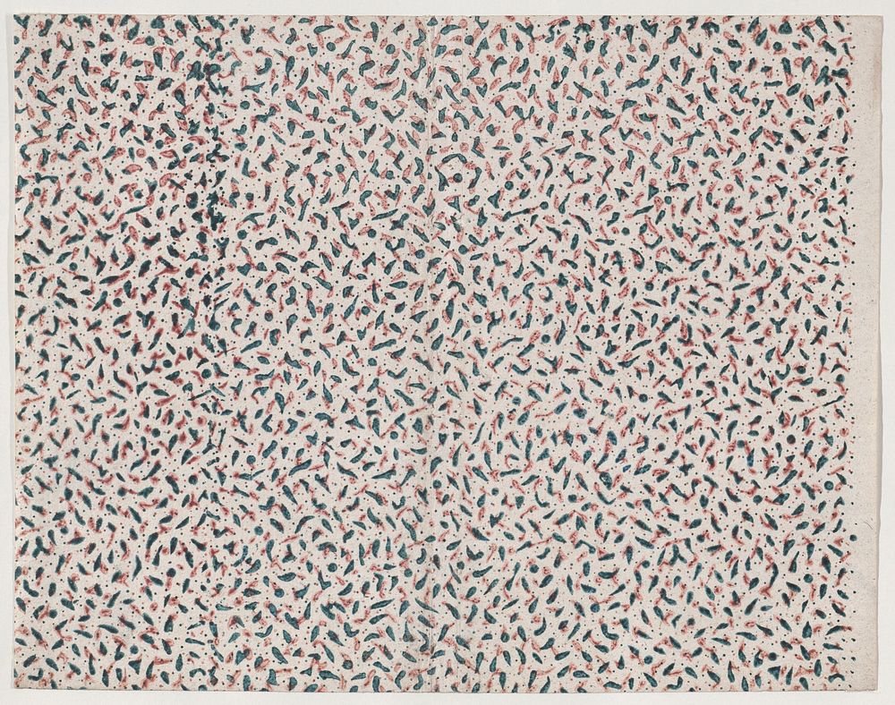 Sheet with overall abstract pattern by Anonymous