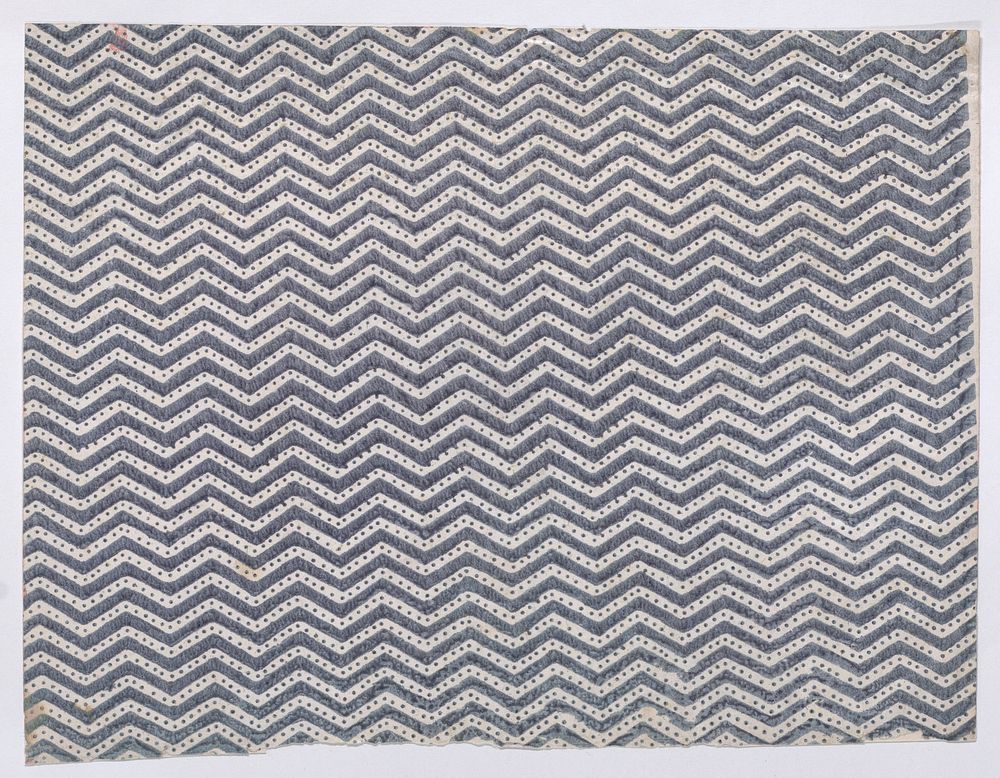 Sheet with overall curved abstract pattern