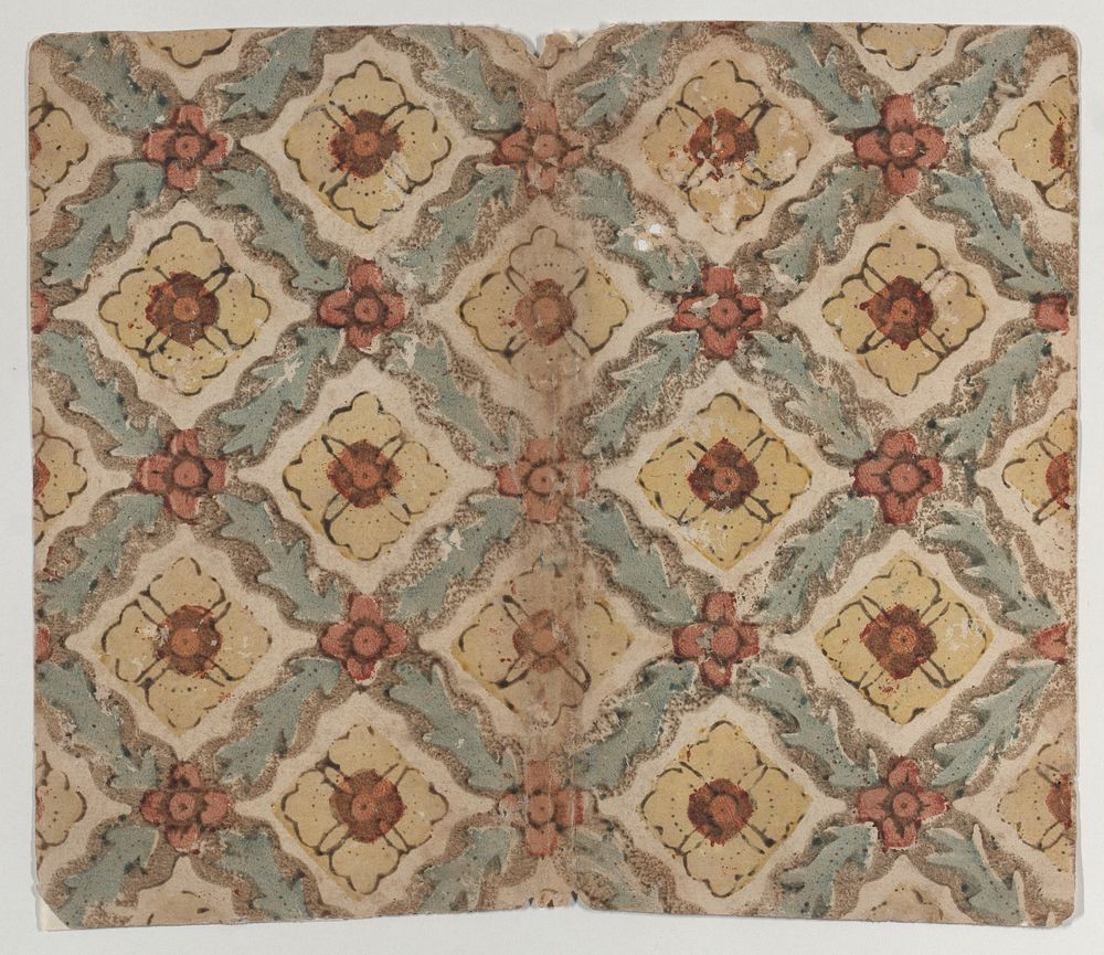 Sheet with crisscross and zigzag pattern
