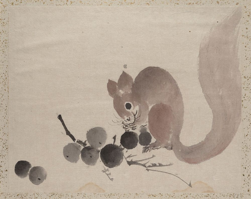 Katsushika hokusai's squirrel.