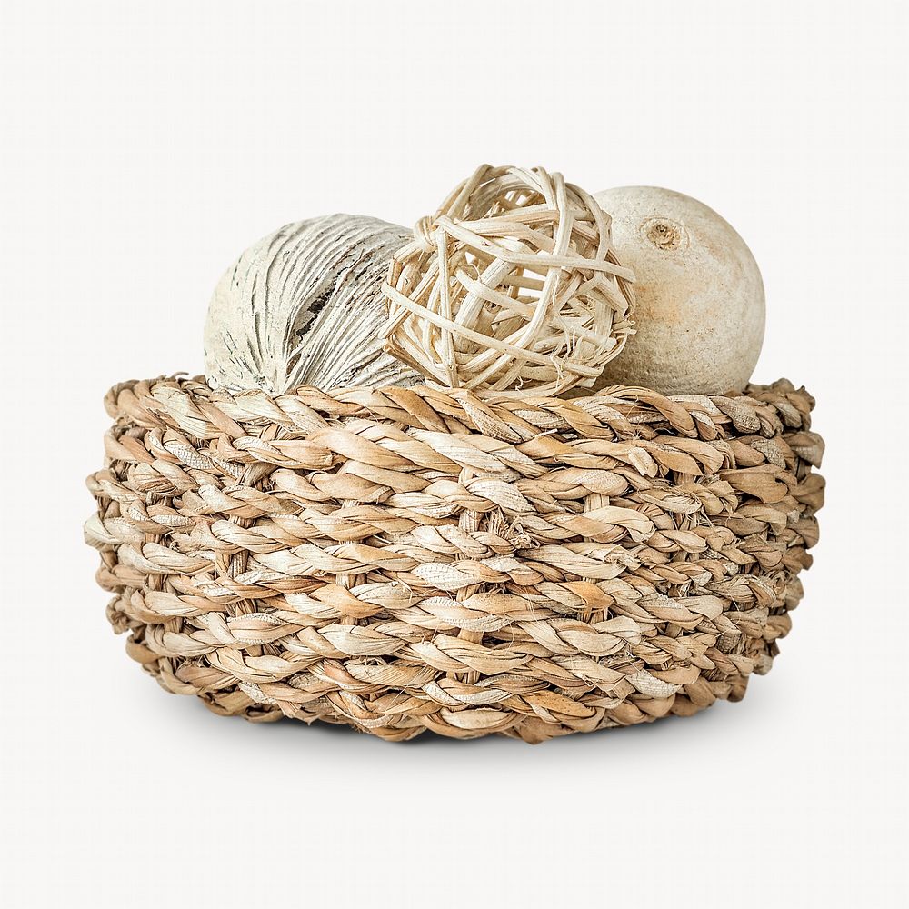 Storage basket isolated object image