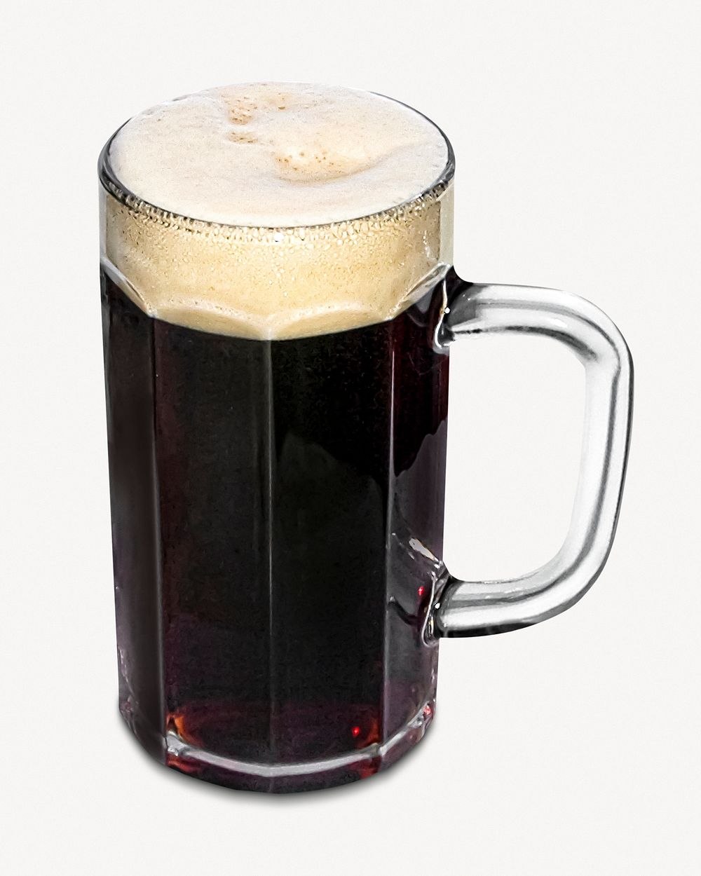 Cold root beer, isolated beverage image psd