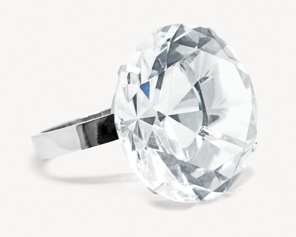 Diamond ring, isolated object image