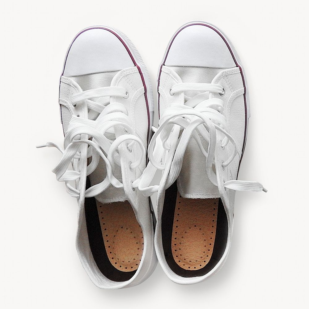 Sneaker shoes, isolated fashion image 