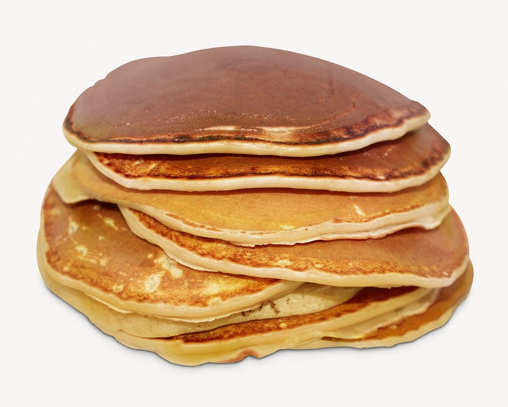 Pancakes breakfast food isolated image psd