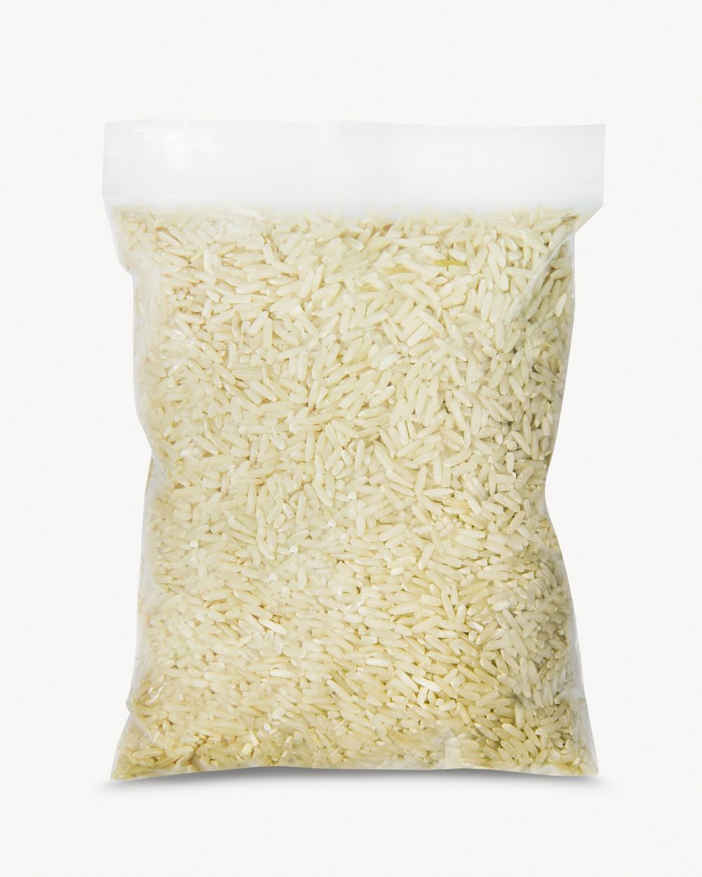 Bag of rice, isolated food image