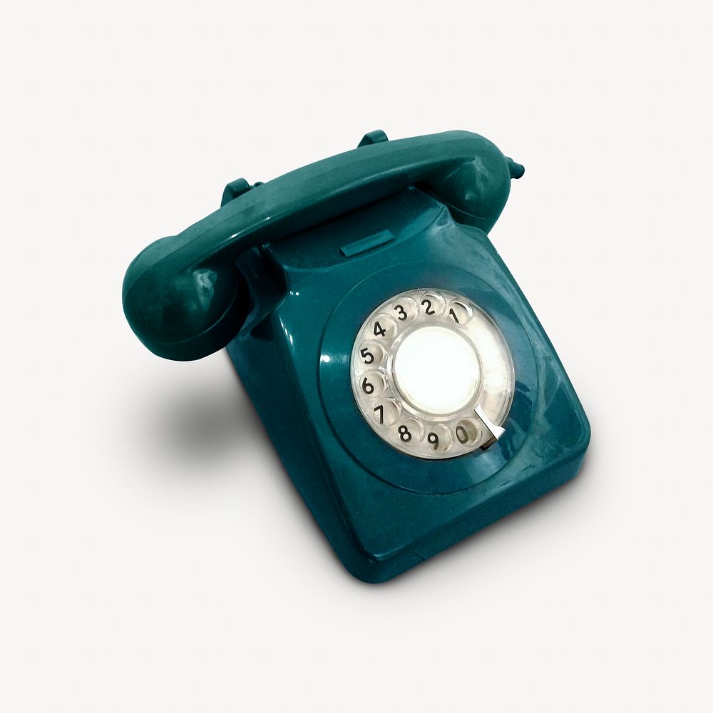 Rotary phone, retro object image